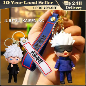 Jujutsu Kaisen Anime Figure Keychain Satoru Gojo Kugisaki Nobara Doll Bag Pendant Yuji PVC Collectible Car Keyring Decoration