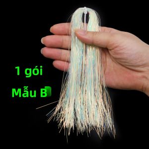 Vật Liệu Làm Mồi Câu Cá Bằng Kim Tuyến Mylar Phát Sáng Holographic Chất Liệu Tổng Hợp Phát Quang Dùng Cho Mồi Câu Hỗ Trợ Móc Câu Mồi Giả Mồi Streamer.