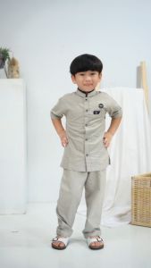 Baju Koko Anak Laki Laki 9-14 Tahun Setelan Koko Anak Premium - StyleKids Rayno