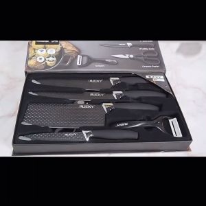 SHANAI พร้อมส่ง ชุดมีดทำครัว 6 ชิ้น เชี่ยวชาญ ดิฉันเชย เจียววา เขียง มีด มีดชุดทำครัว ชุดมีดทำครัว มีดเชฟ มีดทำอาหาร เกรดพรีเมี่ยม คมสวยหรูหรา