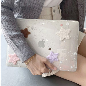 3D หนังแกะกำมะหยี่ปักลายเคสสำหรับ Macbook M1/M2/M3 13.6/15.3 นิ้ว 2024 A2179/A2337/A2681 สำหรับ Pro14 2023 เคสคอมพิวเตอร์ M2/M3