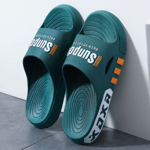 Mens Summer Indoor Outdoor Anti-Slip Wear-Resistant Slippers Comfortable PVC Material Casual Style for Youth Fashionable