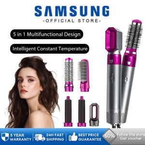 Samsung 5-in-1 Hair Straightener Comb Quick Heated Hair Brush LED Display Temperature Adjustment Curler Styling Tools