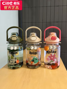 Large Capacity Tritan Plastic Straw Cup Portable Outdoor Sports Water Bottle High Aesthetic Value Leisure And Sports Water Cup