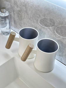 Toothbrush Cup Mouthwash Cup Dental Care Student Dormitory Brushing Teeth Cup Plastic Material Daily Use Bathroom Accessories