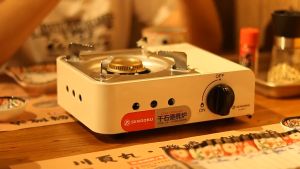 Portable Camping Outdoor Mini Gas Stove Butane Cooker For Picnic Hiking Travel Dapur Gas Mini Mudah Alih 迷你炉