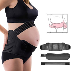 3 In 1 Pregnancy Prenatal Maternity Supporting Belts Athletic Bandage Girdle Pregnant Supporter For Pregnant Women L/XL/XXL