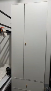 THEATT Solid Wood Wardrobe Standing Wardrobe Large Size Wardrobe Bedroom Wardrobe