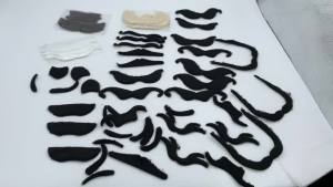 Realistic Black Fake Beards Halloween Handlebar Mustaches Performance Props & Party Supplies