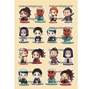 Demon Slayer Sticker Paper A4 size fit sold per piece