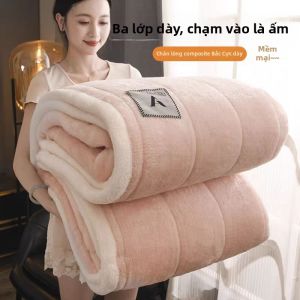 Chăn Lông Cừu Hai Mặt Đầy Đủ Ấm Áp
