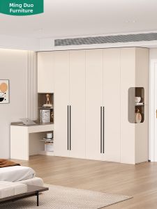 MINGDUO | Tủ Quần Áo Tùy Chỉnh Có Bàn Học Góc Phòng Ngủ