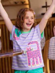 PPTOWN | Short Sleeve Striped Trendy T-Shirt