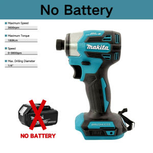 Makita | Makita DTD173 Cordless Impact Driver 18V Brushless 180N.m 1/4" Power Tool Ring LED Light 4 Modes for Wood Metal Fastening