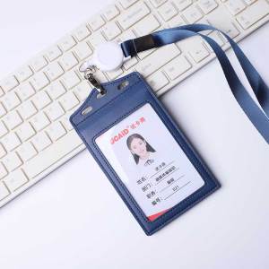 Extra Large Size Work Permit Card Cover Four Card Slots Anti-Nuisance Anti-Degaussing Chest Card Cover Large Card Special Unit Tag