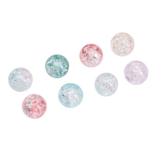 20pcs/bag 10mm Fashion Crystal Glass Loose Beads Round Beads 1.5mm Hole for Necklace Bracelet DIY Jewelry Making Accessories