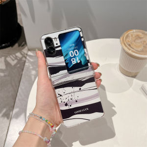 Oppo Find N2 Flip 5G Case Clear with Design Glitter Pressed Flower Cute Glitter Sparkle TPU&PC Transparent Women Girls Aesthetic Pink Phone Case for Find N2 Flip