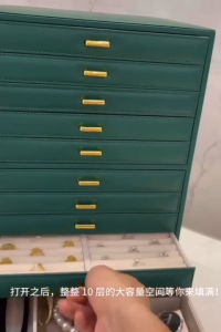 ❣️SPACEIDEAS❣️ 10 Layer Large Capacity Jewelry Box / Functional Jewelry Holder /Jewelry Box / Jewelry Case for Earring Necklace Ring Bracelet Watch / Jewelry Storage Box / Jewelry Organizer Box Ring Box Necklace Box Earring Box Bracelet Box