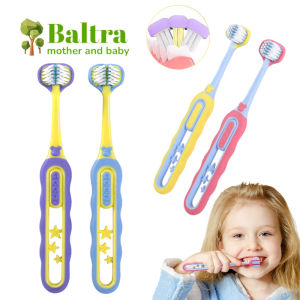 Baltra Children Three-Sided Baby Teeth Brush Soft Bristle Not Hurt Gums Kids Triple-Sided Toothbrush