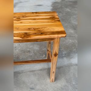 RTT โต๊ะทำงาน โต๊ะนักเรียนไม้สัก 80*50*สูง75 ซม. (หลายๆ พิเศษ ลึก สูง สูง) โต๊ะเขียนหลังสือ สีใสเคลือบเงา