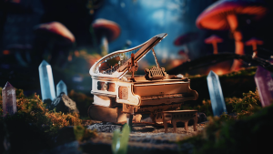 Rolife Robotime Magic Piano Magic Cello DIY Dollhouse Music Box Birthday Gift Ideas