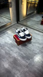 Vans Knu Skool Sneakers Black Navy Pria & Wanita Import BNIB