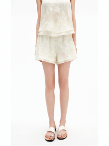 Chinese Style Willow Print Womens Shorts