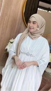 Senna Store Sabira Kaftan Gamis Terbaru 2024 Bahan Ceruty Babydoll Ful Furing Nyaman Simple Kekinian
