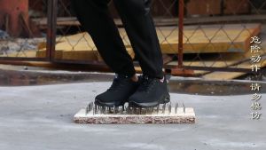 Brand WHITBY（COD 3 Days Delivery）Tulldent Men Safety Shoes Steel Toe Cap Anti-smashing Anti-piercing Breathable Air cushionBottom in Black