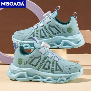 NBGAGA | Giày Chạy Bộ Trẻ Em Hợp Thời Trang Cho Bé Trai Da PU Chống Thấm Nước Khóa Xoay Chống Trượt Thoáng Khí Cho Trẻ Em 7-13Y
