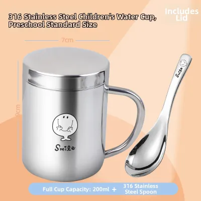 BEEDINGKA | Childrens Anti-drop Drinking Cup Stainless Steel
