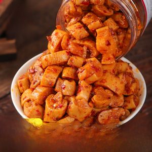 Spicy Pickled Cabbage Snack Sichuan Hunan Specialty Farmhouse Crispy Flavor Opening Taste Salted Cabbage Turnip Bottled Pack