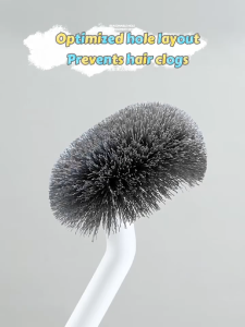 Ecoco Toilet Bowl Brush S-Shape Brush for Bathroom with Long Handle Dense bristles Deep Cleaning