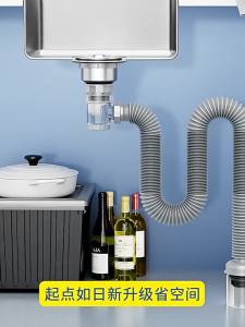 SUNINLIFE | Anti-Odor Kitchen Drainage Kit Stainless Steel