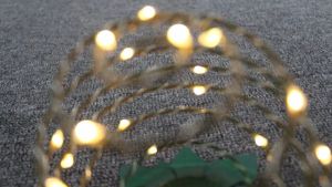 Solar Pineapple Lamp Led Copper Wire String Light Outdoor Waterproof Decorative Chandelier