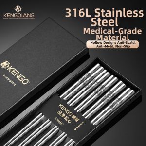 RONGCHUAN | Antibacterial and Mildew-proof 316L Stainless Steel Chopsticks