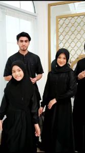 Pakaian Raunapride Sarimbit Keluarga Terbaru / Khayra -Hitam / Fashion Muslim Lebaran 2024