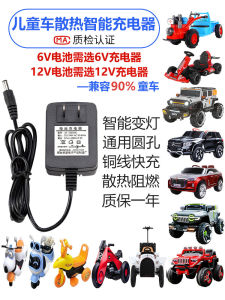 Universal 6V Round Hole Children's Electric Car Charger & Motorcycle Adapter