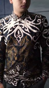 Dgm Fashion1 NEW Baju Kemeja Batik Premium Panjang Pria Best Seller Gradation/Batik Panjang/Batik Pendek/Batik Songket/Songket Man/Batik Pria/Kemeja Men/Kemeja Formal/Kemeja Pria/Kemeja Tartan/Kemeja Flanel/Flanel Pria/Kemeja Distro/Kemeja Bunga AA 1428