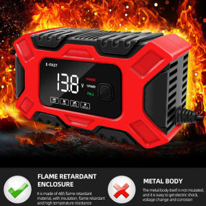 FTKP เครื่องชาร์จแบตเตอรี่รถยนต์ 12V เครื่องชาร์จแบตเตอรี่ เครื่องชาร์จ เครื่องชาร์จแบตเตอรี่อัจฉริยะ เครื่องชาตแบต ที่ชาร์จแบตรถ แบบสากล เครื่องชาร์จอัจฉริยะและซ่อมแบตเตอรี่รถยนต์ สตาร์ทเตอร์ อุปกรณ์ชาร์จแบตเตอรี่Start Car Battery Charger