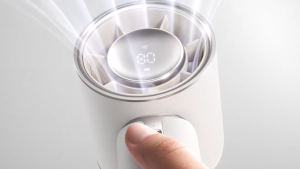 Jisulife Pro1 Mini Handheld Fan Portable Leather USB Rechargeable 100 Speed Adjustable Quiet Cooling Fan 30H Battery