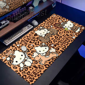 Bandai | Cute Brown anime Hello Kitty Mousepad HD Printing Computer Gamer Locking Edge Non-slip Mouse Pad XXL Keyboard PC Desk Decor Pad