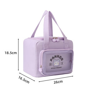 Portable Outdoor Travel Lunch Bag Student Office Workers Bring Your Own Meal Bag Handheld Bag Picnic Bento Box Bag