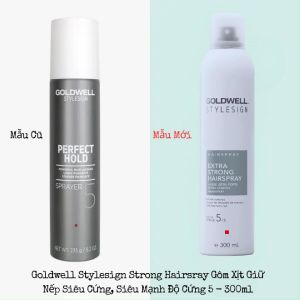 Keo Xịt Goldwell Stylesign Strong Hairsray Tạo Kiểu Giữ Nếp Siêu Mạnh Và Hoàn Hảo 300ml