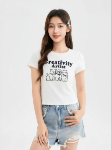 SANFU | Cute Dog Print Short Sleeve T-Shirt