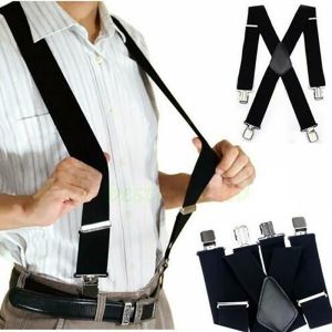 4 Clips 2.5/3.5CM Wide Men Suspenders Women Elastic Adjustable Adult Braces Suspender Kids Children Boys Girls Wedding Accessory