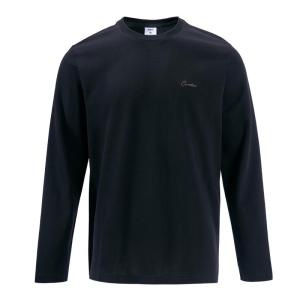 Áo Thun Cotton Lụa Dài Tay Thường Ngày Cho Nam Mùa Thu Đông Đơn Giản Áo Lót Giản Dị Chất Liệu Cotton Lụa Thấm Hút Thoáng Khí