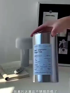 TERMOS KOPI MUG KOPI PORTABLE TERMOS KOPI CUP PANAS DINGIN BAHAN STAINLESS STEEL 600ML