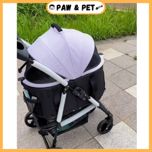 Bello Stroller 2024 Pet Stroller Detachable Carrier Bag Foldable Outdoor Travel Pet Trolley Max Pet Weight 15KG
