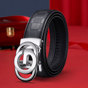 Paul Belt Men Automatic Leather Buckle Belt High-End Men Business Casual Fashion All-Matching Trendy Pants Belt
